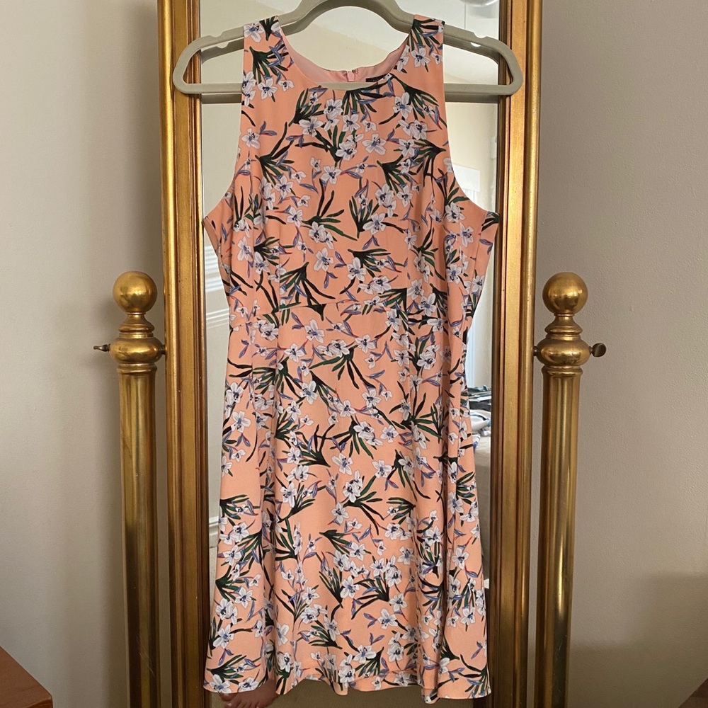 Pink Floral Banana Republic Dress